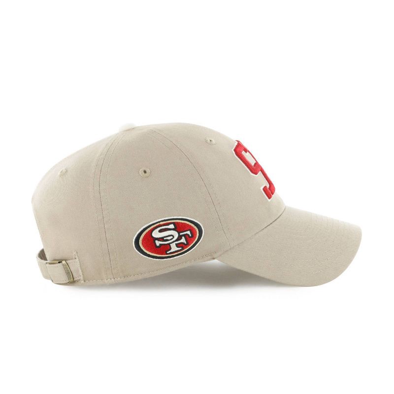 slide 2 of 3, NFL San Francisco 49ers Khaki Clique Hat, 1 ct