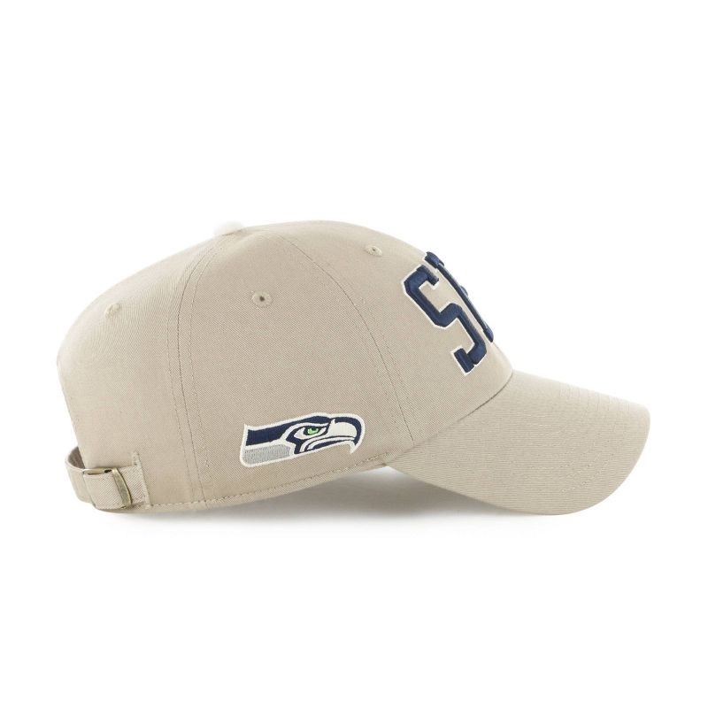 slide 2 of 3, NFL Seattle Seahawks Khaki Clique Hat, 1 ct