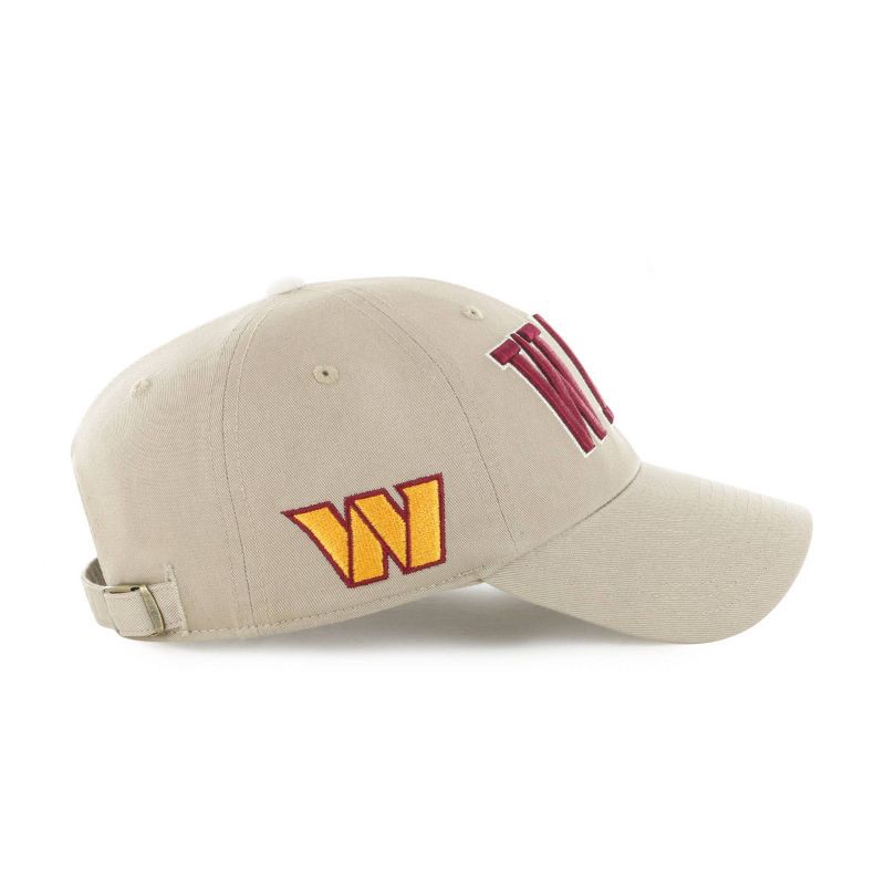 slide 2 of 3, NFL Washington Commanders Khaki Clique Hat, 1 ct