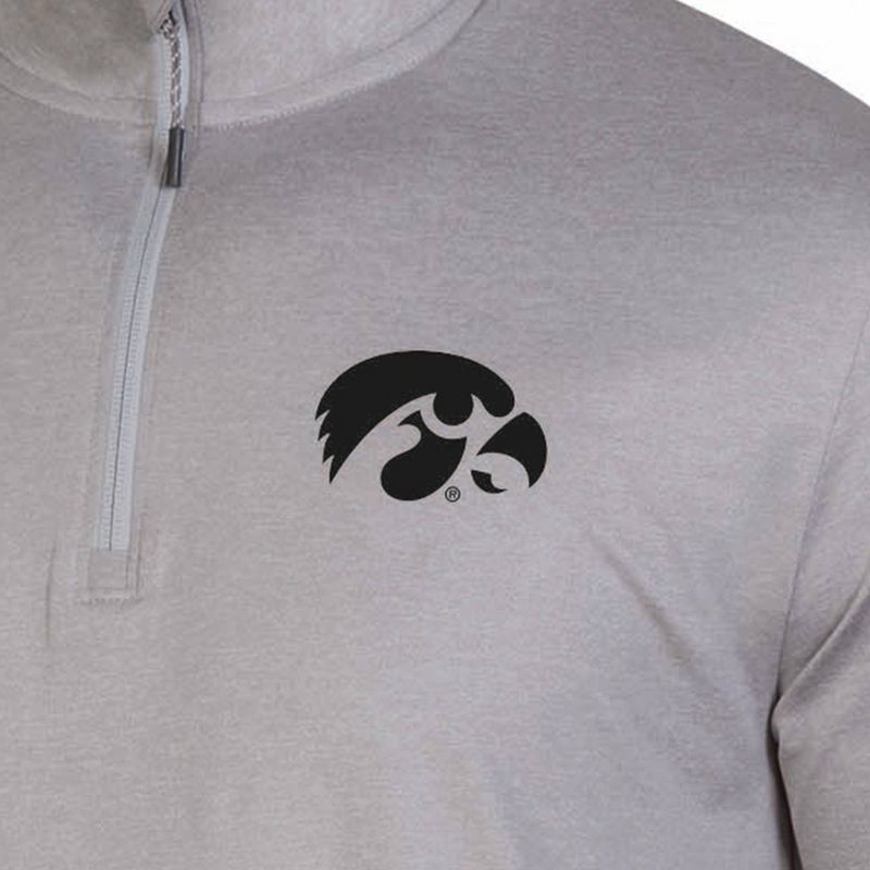 slide 3 of 3, NCAA Iowa Hawkeyes Men's 1/4 Zipped Pullover - L, 1 ct