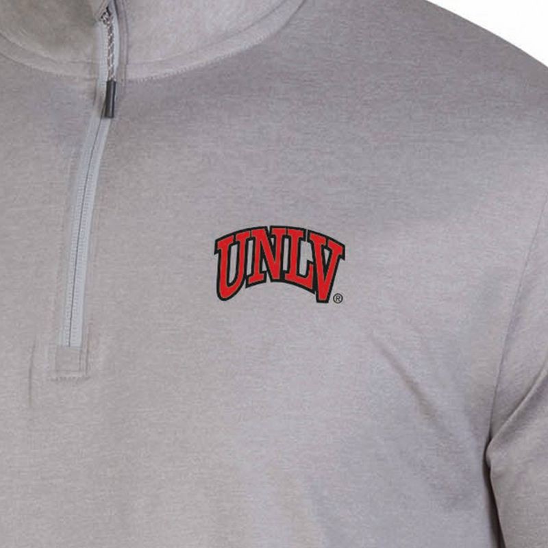 slide 3 of 3, NCAA UNLV Rebels Men's 1/4 Zipped Pullover - M: Lightweight Mock Turtle Neck Jersey, 1 ct