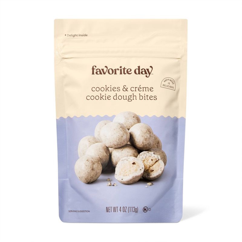 slide 1 of 3, Cookies & Creme Cookie Dough Bites - 4oz - Favorite Day™, 4 oz