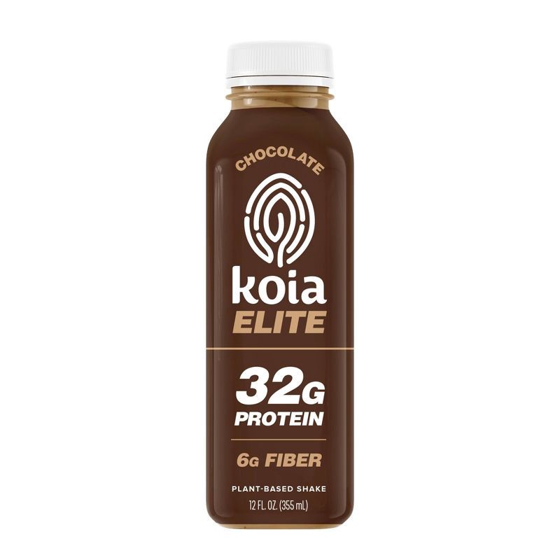 slide 1 of 5, Koia Elite Chocolate 32g Protein Plant-Based Shake - 12oz, 32 gram, 12 oz