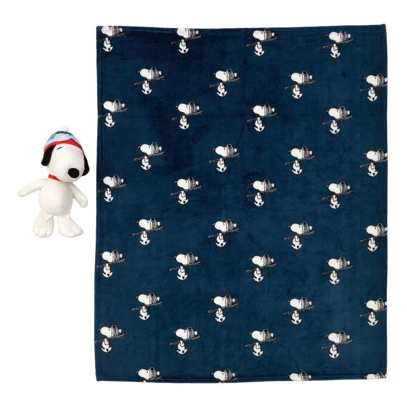 slide 1 of 4, Peanuts Pillow and Throw Blanket, 1 ct