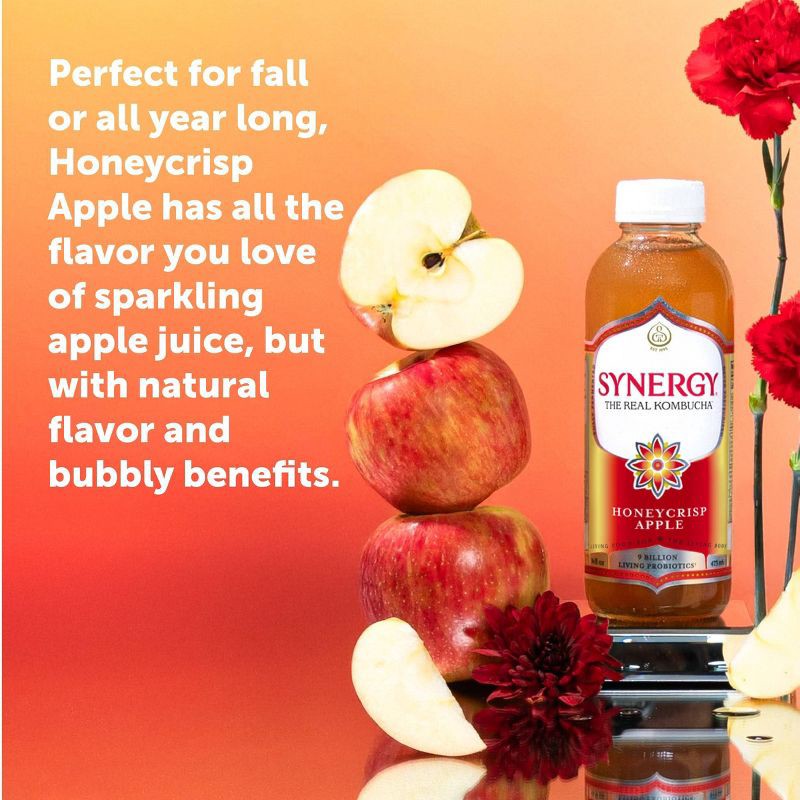 slide 3 of 5, GT's Honeycrisp Apple Kombucha - 16 fl oz, 16 fl oz