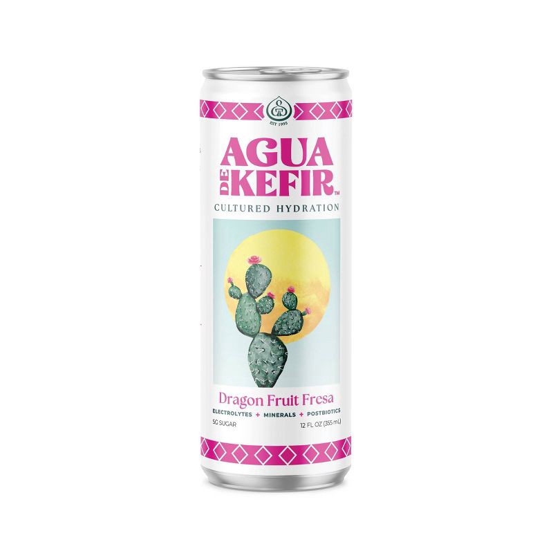 slide 1 of 6, GT's Agua de Kefir Dragon Fruit Fresa - 12 fl oz Can, 12 fl oz