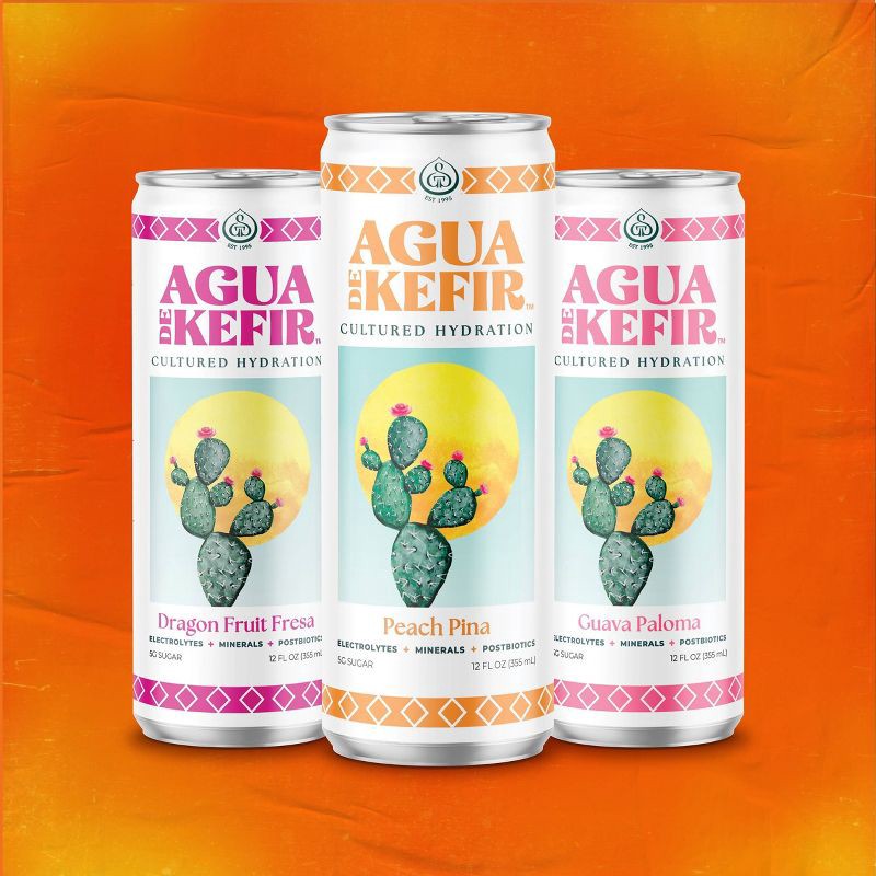 slide 6 of 6, GT's Agua de Kefir Dragon Fruit Fresa - 12 fl oz Can, 12 fl oz