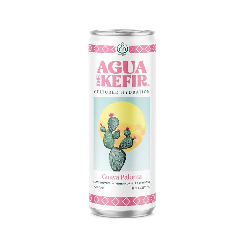 slide 1 of 6, GT's Agua de Kefir Guava Paloma - 12 fl oz Can, 12 fl oz