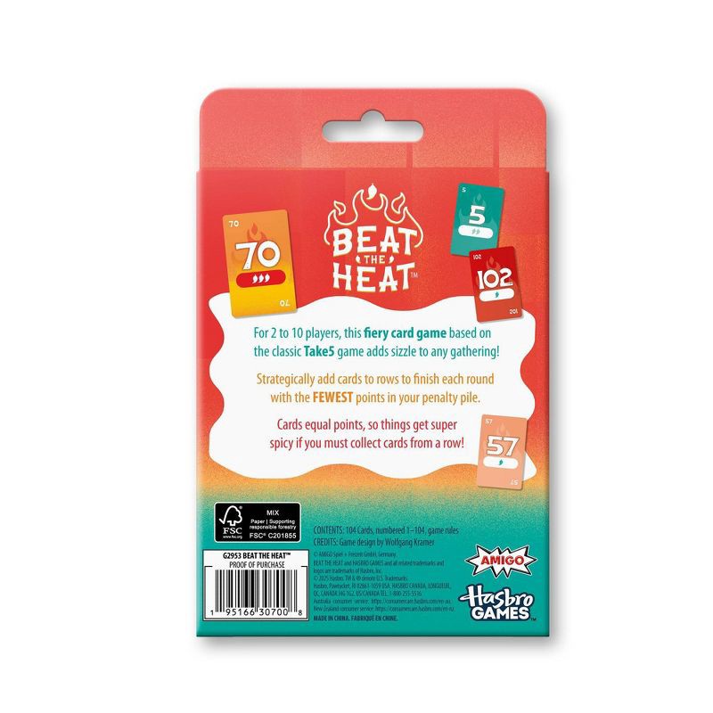slide 4 of 7, Hasbro Gaming Beat the Heat Card Game, 1 ct