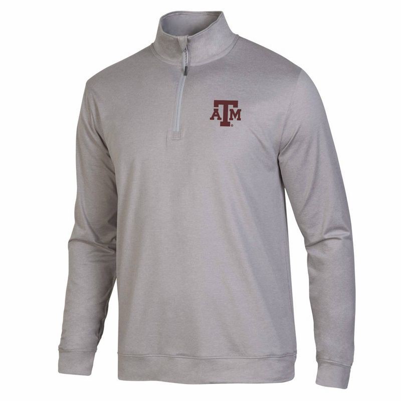slide 1 of 3, NCAA Texas A&M Aggies Men's 1/4 Zipped Pullover - L, 1 ct