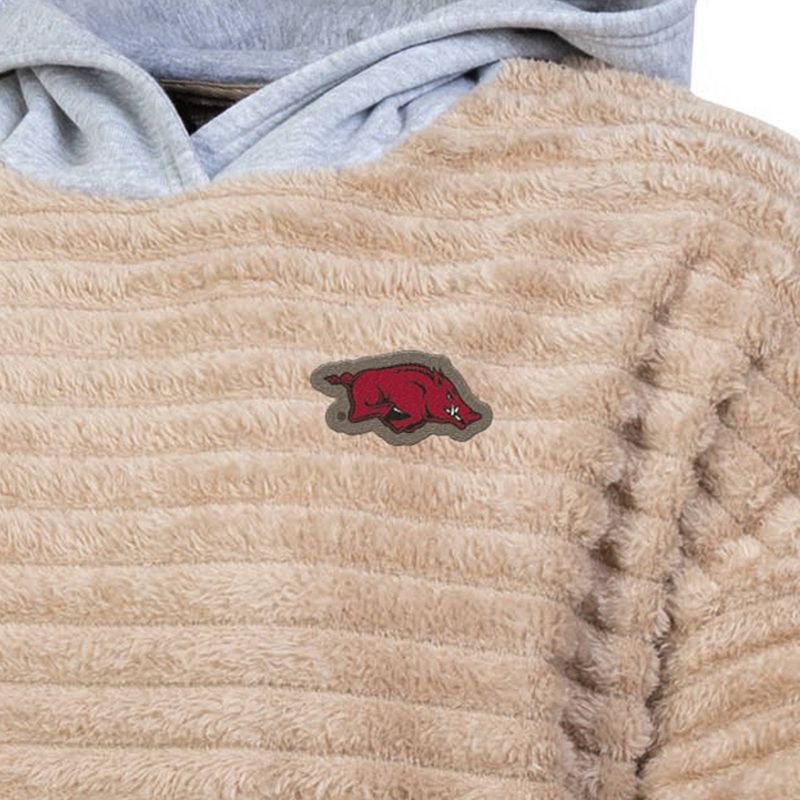 slide 3 of 3, NCAA Arkansas Razorbacks Women's Oatmeal Fashion Hooded Sweatshirt - S, 1 ct