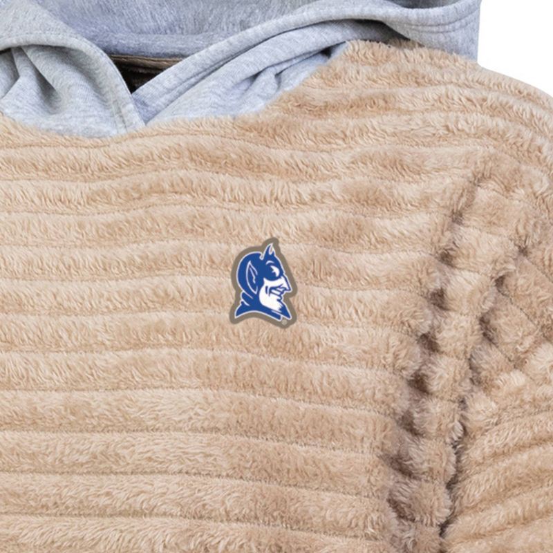slide 3 of 3, NCAA Duke Blue Devils Women's Oatmeal Fashion Hooded Sweatshirt - L, 1 ct