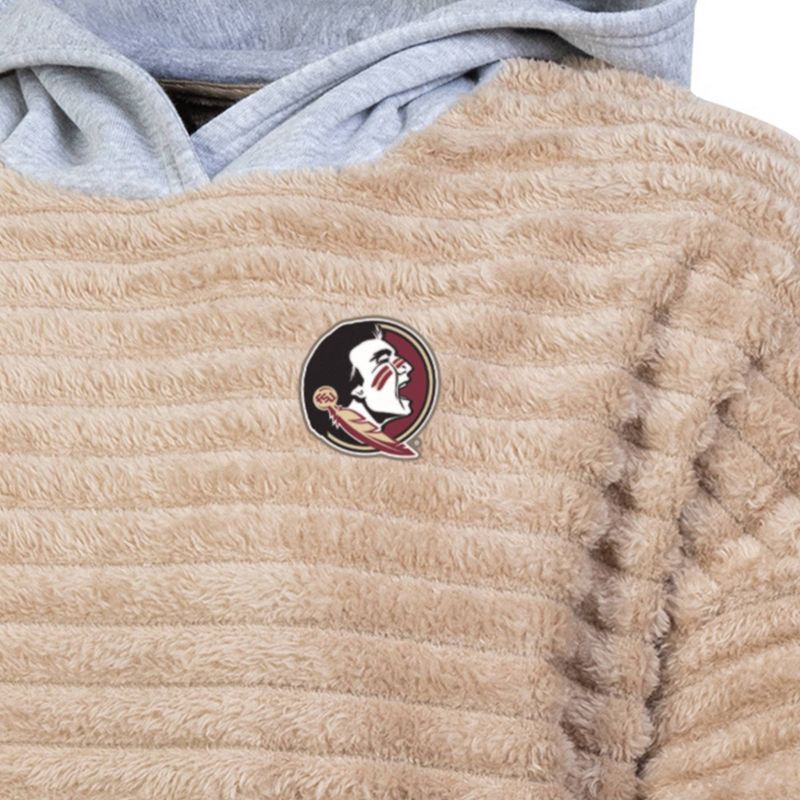 slide 3 of 3, NCAA Florida State Seminoles Women's Oatmeal Fashion Hooded Sweatshirt - XL, 1 ct