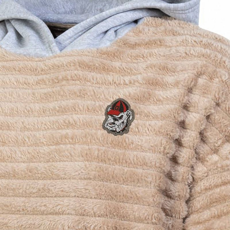slide 3 of 3, NCAA Georgia Bulldogs Women's Oatmeal Fashion Hooded Sweatshirt - XL, 1 ct