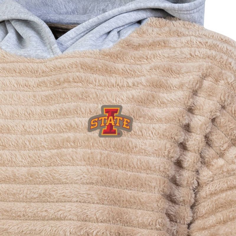 slide 3 of 3, NCAA Iowa State Cyclones Women's Oatmeal Fashion Hooded Sweatshirt - M: Casual Fleece Pullover, 1 ct