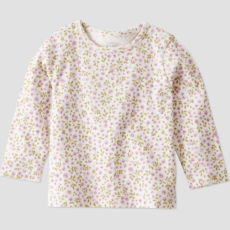 slide 2 of 6, Little Planet By Carter's Organic Baby Girls' 2pc Sweater Overalls Set - Pink 18M, 2 ct