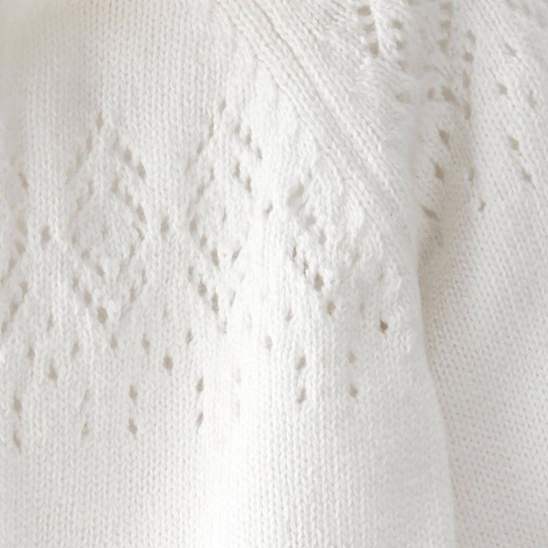 slide 3 of 3, Little Planet By Carter's Organic Baby Hooded Sweater Jumpsuit - Cream 12M, 1 ct