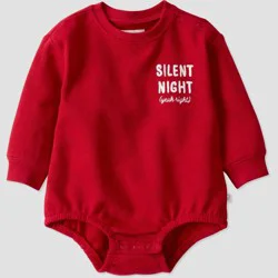 Little Planet By Carter's Organic Baby Holiday Bubble Romper - Red Newborn