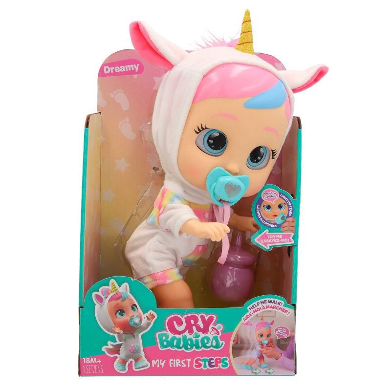 slide 2 of 7, Cry Babies My First Steps Dreamy Baby Doll, 1 ct
