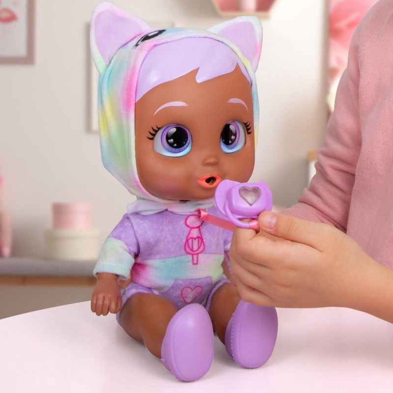 slide 6 of 6, Cry Babies My First Steps Mya Baby Doll: Articulated Plastic with Purple Straight Hair, 1 ct