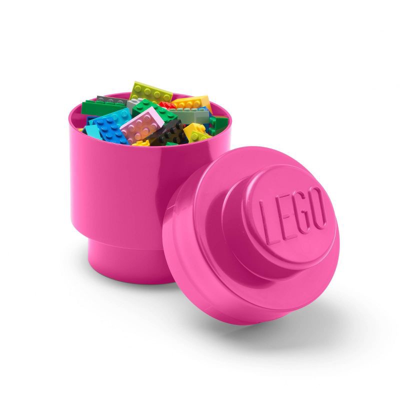slide 2 of 2, LEGO Storage Brick 1 - Pink: Building Kit Accessories for Creativity, 1 ct