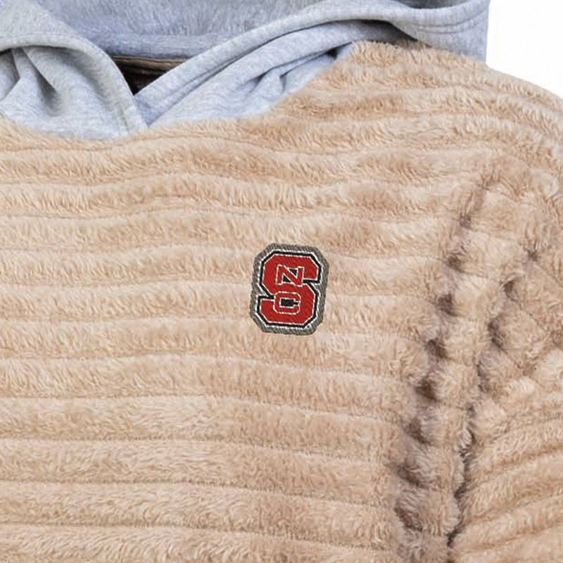 slide 3 of 3, NCAA NC State Wolfpack Women's Oatmeal Fashion Hooded Sweatshirt - M, 1 ct