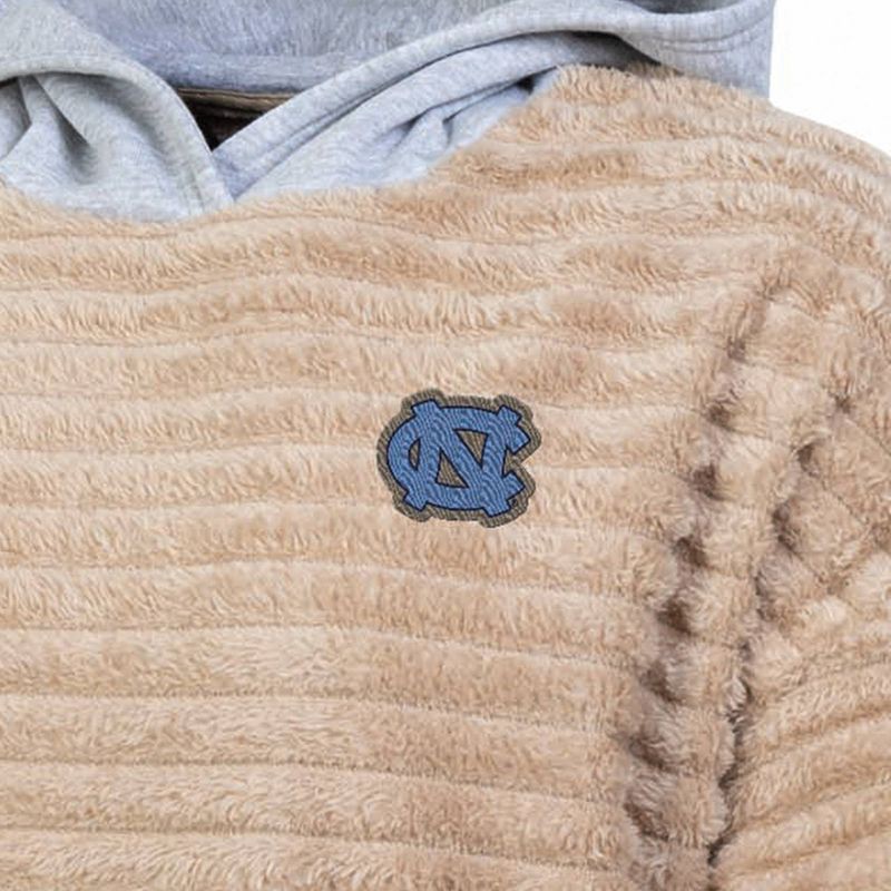 slide 3 of 3, NCAA North Carolina Tar Heels Women's Oatmeal Fashion Hooded Sweatshirt - L, 1 ct
