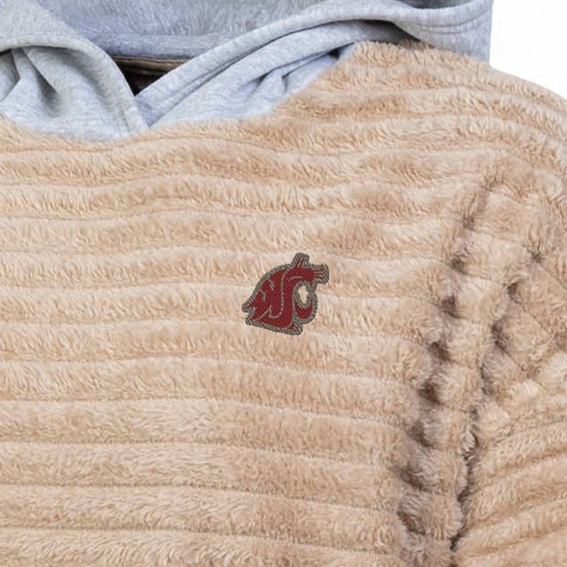 slide 3 of 3, NCAA Washington State Cougars Women's Oatmeal Fashion Hooded Sweatshirt - L, 1 ct