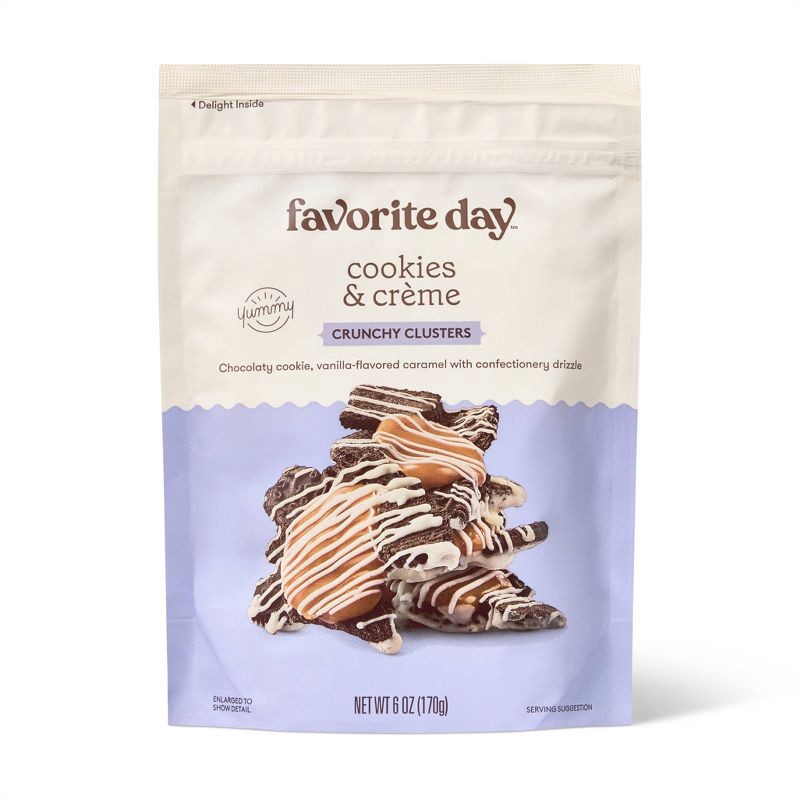slide 1 of 3, Cookies and Creme Crunchy Clusters - 6oz - Favorite Day™, 6 oz