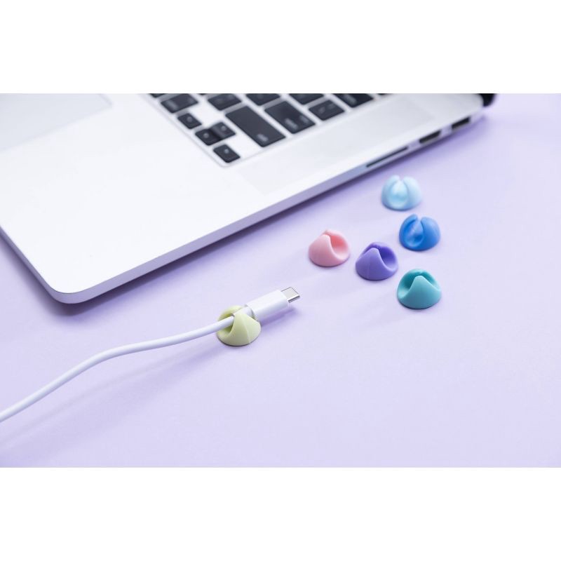 slide 2 of 8, Vivitar 6pk Cable Organizer Clip, 6 ct