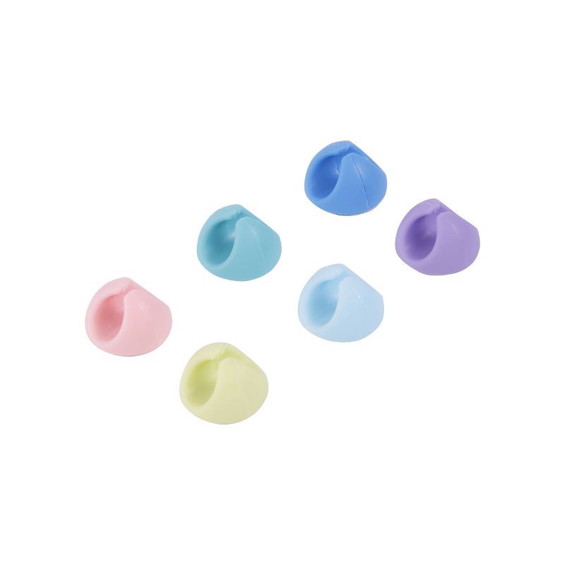 slide 4 of 8, Vivitar 6pk Cable Organizer Clip, 6 ct