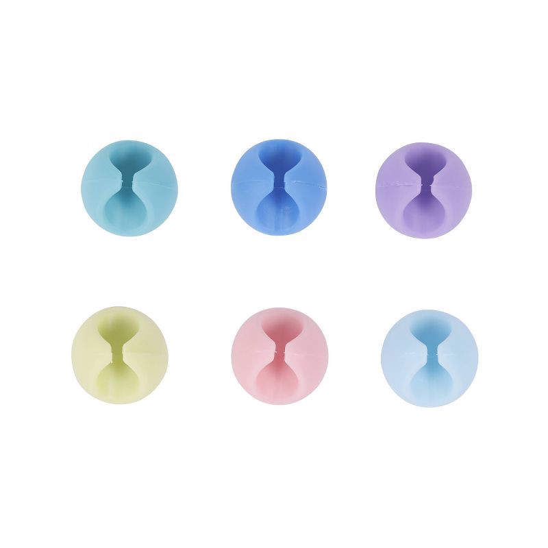 slide 6 of 8, Vivitar 6pk Cable Organizer Clip, 6 ct