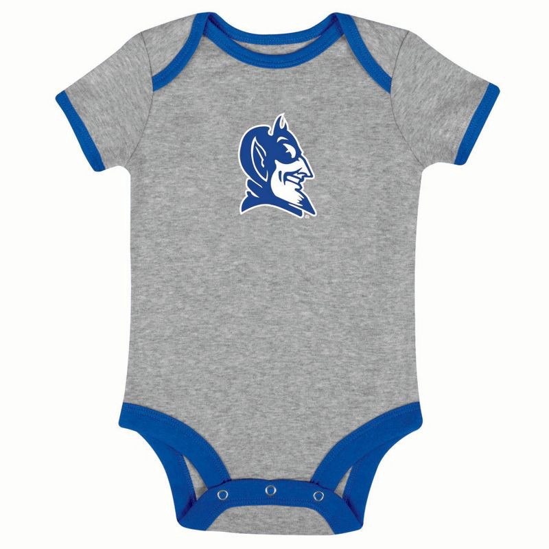 slide 2 of 4, NCAA Duke Blue Devils Infant Toddler Boys' 3pk Bodysuit - 3-6M, 3 ct