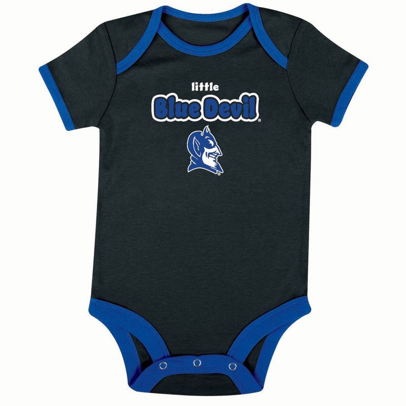 slide 1 of 4, NCAA Duke Blue Devils Infant Toddler Boys' 3pk Bodysuit - 3-6M, 3 ct