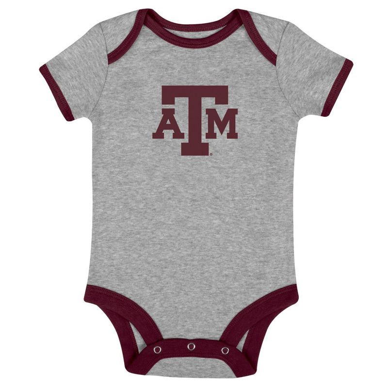slide 2 of 4, NCAA Texas A&M Aggies Infant Boys' 3pk Bodysuit - 3-6M, 3 ct