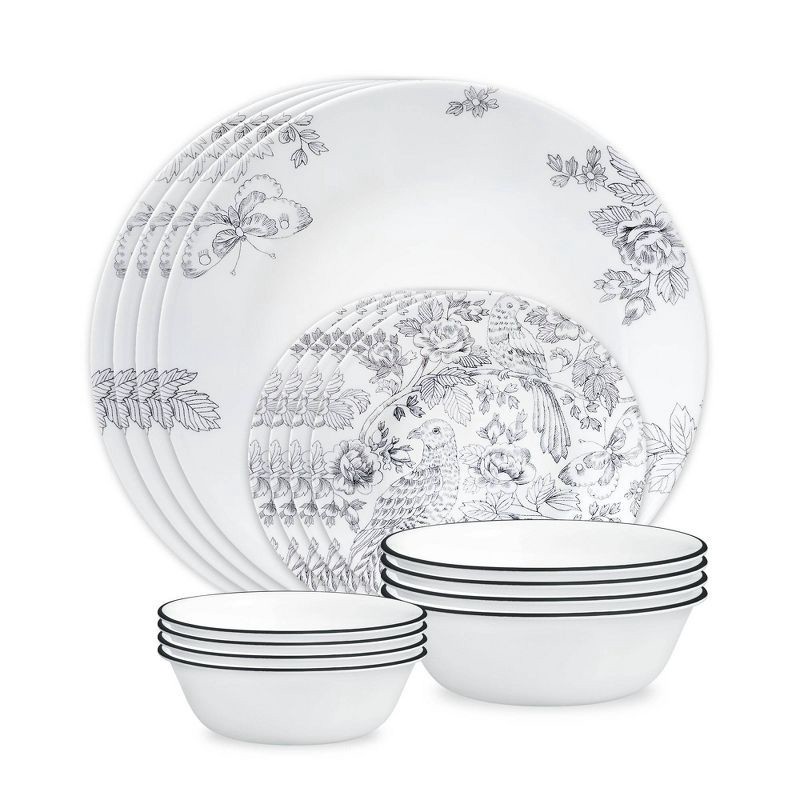 slide 1 of 9, Corelle 16pc Francheska Dinnerware Set, 16 ct