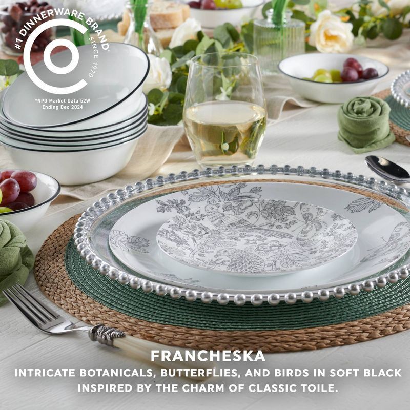 slide 4 of 7, Corelle 16pc Francheska Dinnerware Set, 16 ct