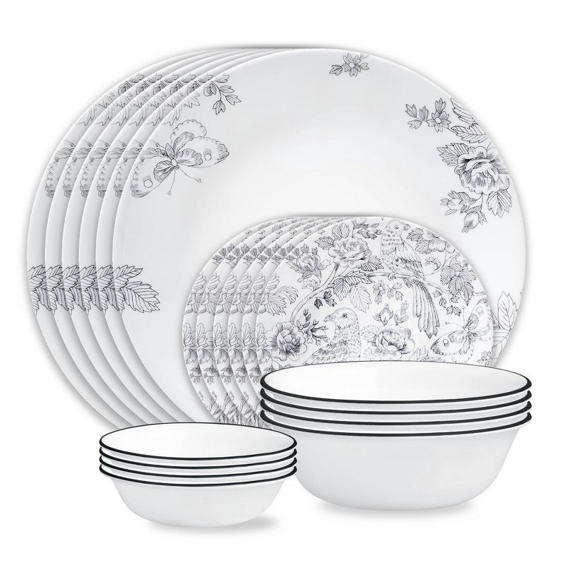 slide 1 of 7, Corelle 16pc Francheska Dinnerware Set, 16 ct