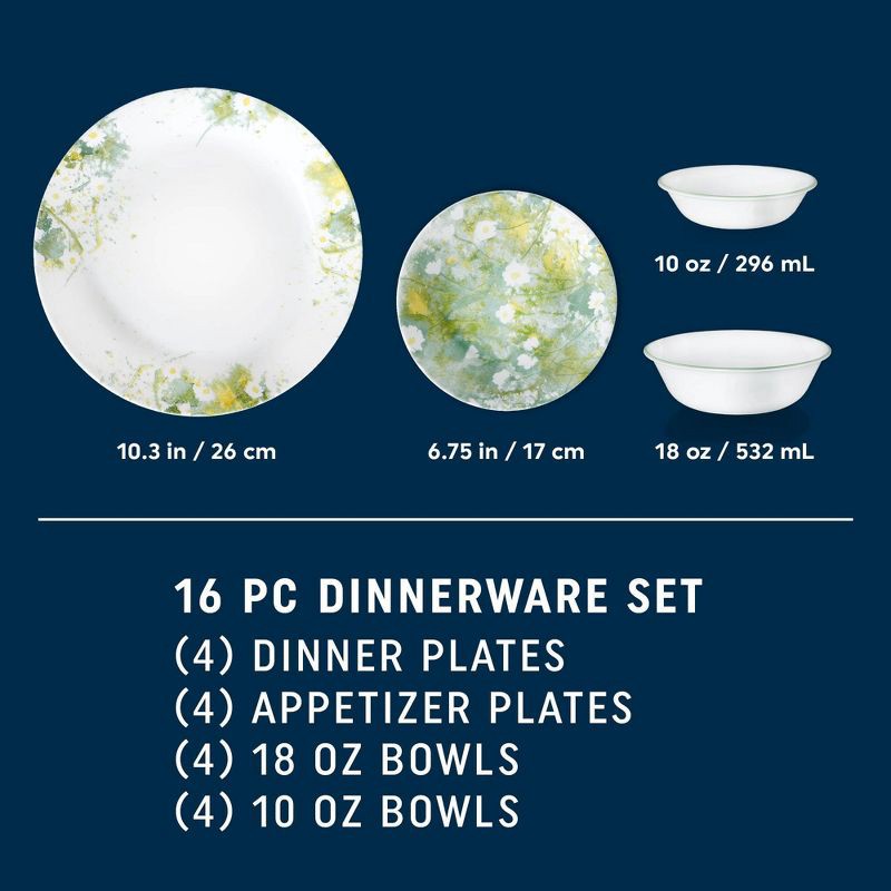 slide 2 of 7, Corelle 16pc Beverly Dinnerware Set, 16 ct
