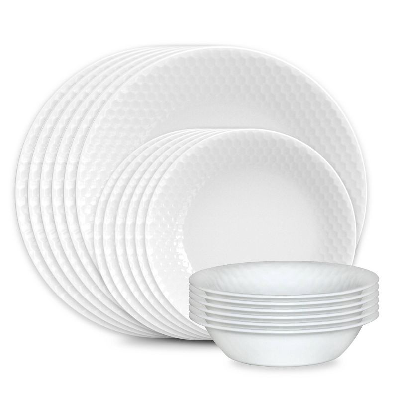 slide 1 of 9, Corelle 18pc Honey Bee Dinnerware Set, 18 ct
