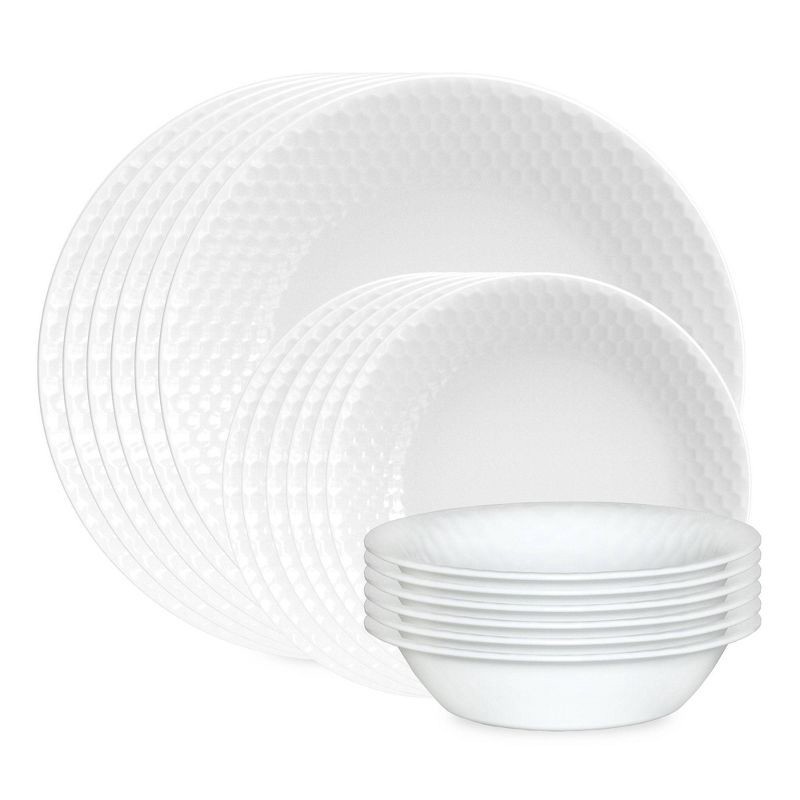 slide 1 of 9, Corelle 18pc Honey Bee Dinnerware Set, 18 ct