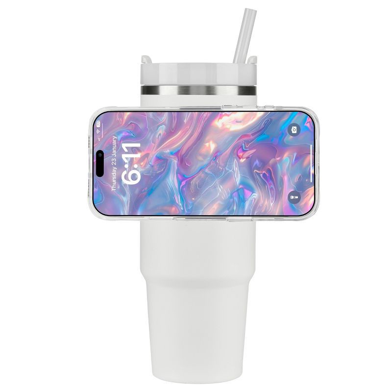 slide 7 of 8, Case-Mate Magnetic Water Bottle Phone Holder - Black: Silicone & Nylon Device Mount, 1 ct