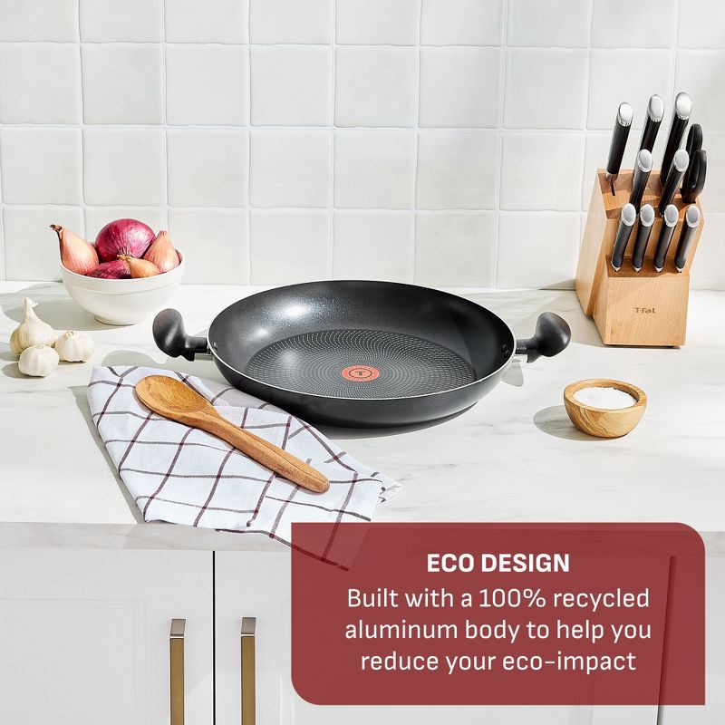 slide 2 of 10, T-Fal Simply Cook 14.5" Nonstick Fry Pan Black, 1 ct