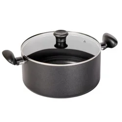 T-Fal Simply Cook 8.5qt Nonstick Wide Stock Pot with Lid Black