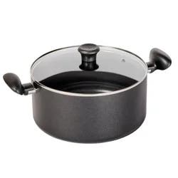 T-Fal Simply Cook 8.5qt Nonstick Wide Stock Pot with Lid Black