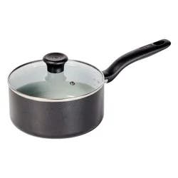 T-Fal Simply Cook 3.2qt Ceramic Nonstick Sauce Pan with Lid Black