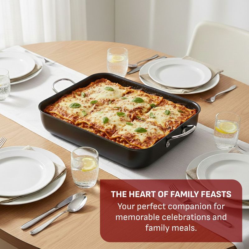 slide 2 of 10, T-Fal Simply Cook 13"x16" Nonstick Roaster Black, 1 ct