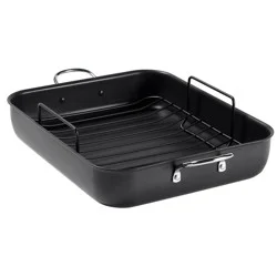 T-Fal Simply Cook 13"x16" Nonstick Roaster Black