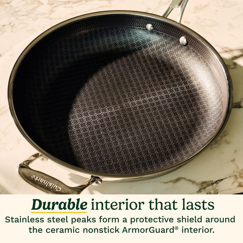 slide 4 of 8, Cuisinart FusionPlus 10" Hybrid Stainless Steel and Ceramic Nonstick Fry Pan, 1 ct