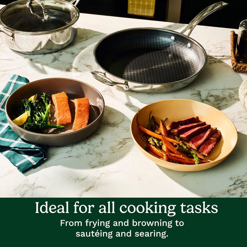 slide 5 of 8, Cuisinart FusionPlus 10" Hybrid Stainless Steel and Ceramic Nonstick Fry Pan, 1 ct